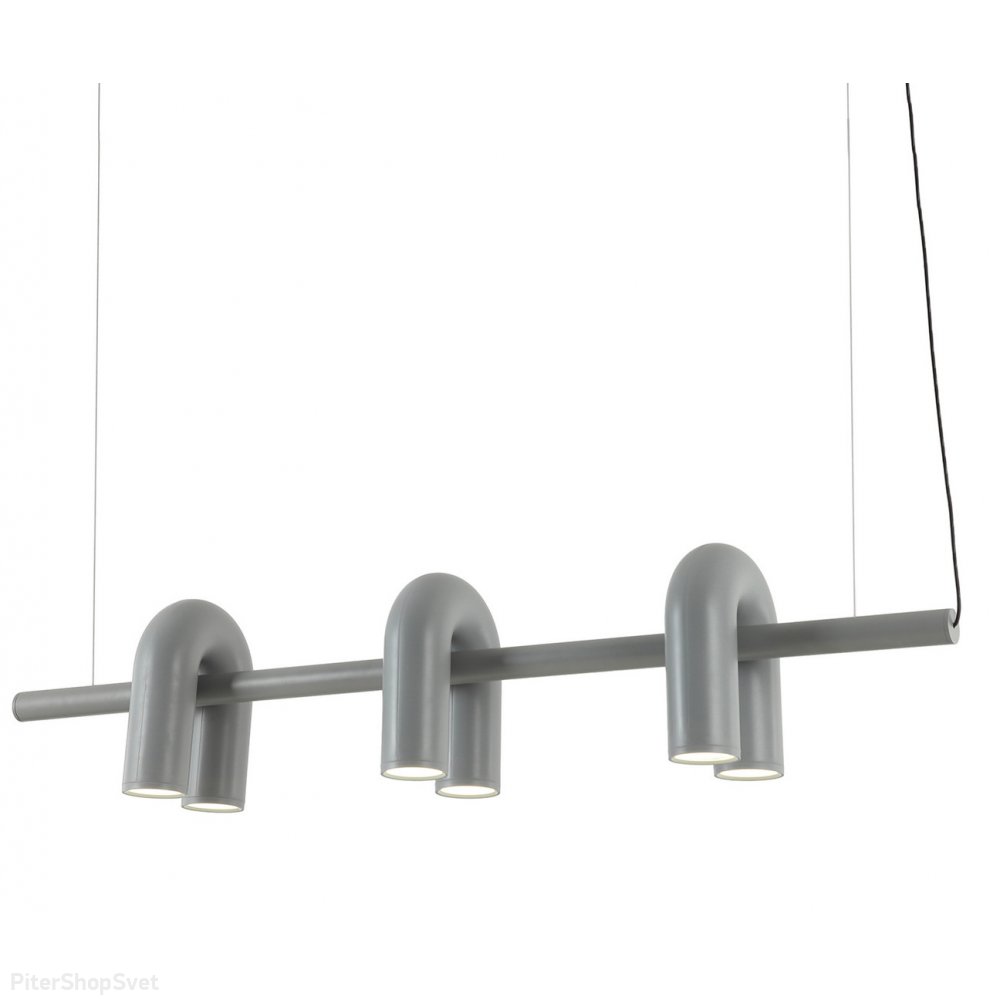 Серый длинный подвесной светильник дуги «Канти» 08465-3A,16