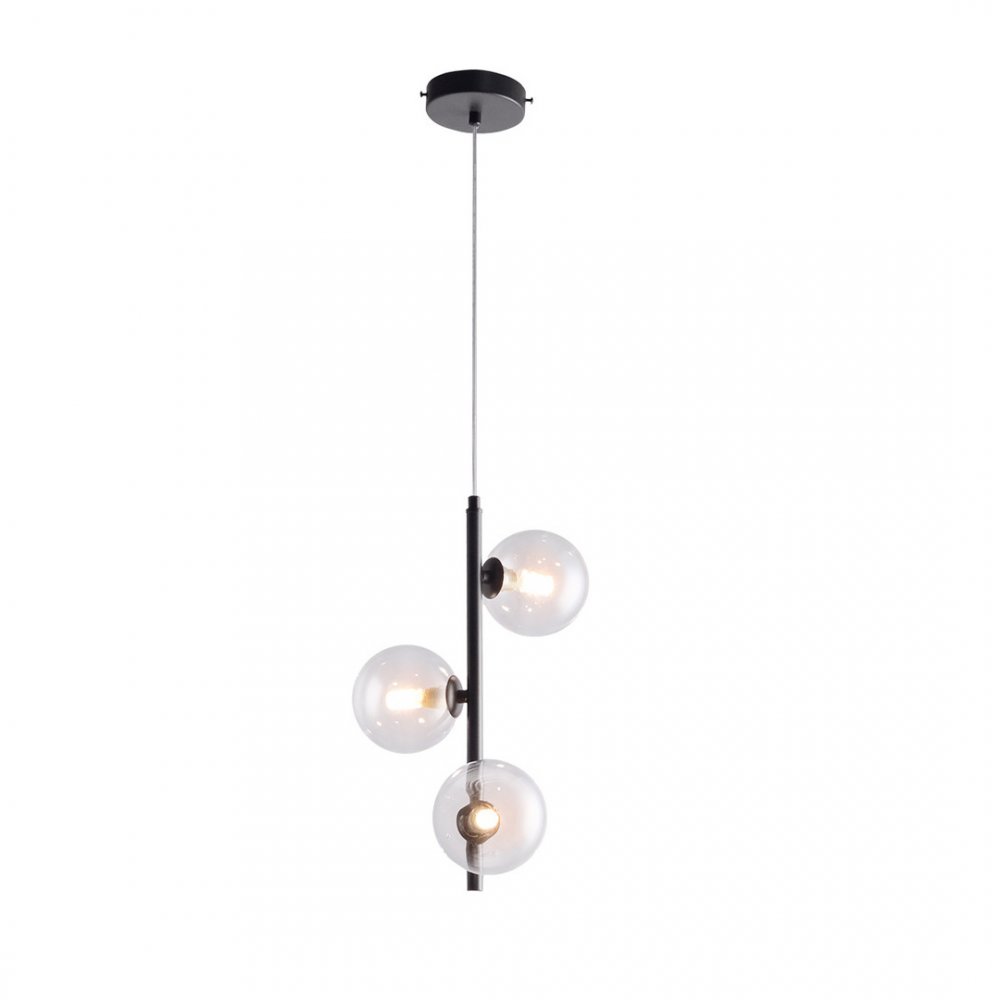 Подвесной светильник с 3 плафонами шар «Иона» 09408-3A,19