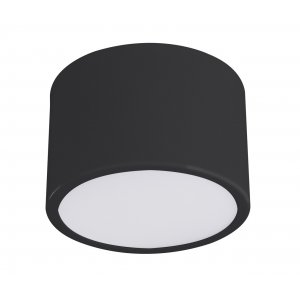 8Вт 4000К чёрный накладной потолочный светильник цилиндр «Медина»