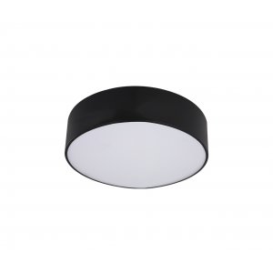 25см 20Вт 4000К чёрный круглый плоский потолочный светильник «Медина»