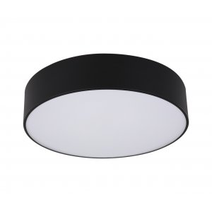 24Вт 4000К чёрный круглый плоский потолочный светильник «Медина»