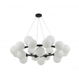 Подвесная люстра кольцо с шарами 104см «Сида»