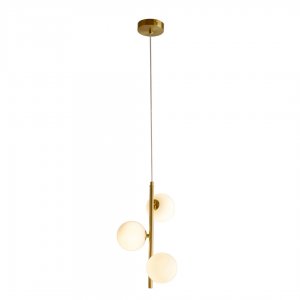 Подвесной светильник с 3 плафонами шар «Сида»