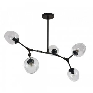 Люстра на штанге чёрного цвета «Нисса»