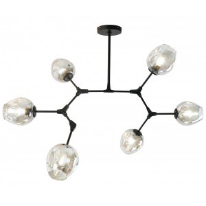 Люстра на штанге чёрного цвета «Нисса»