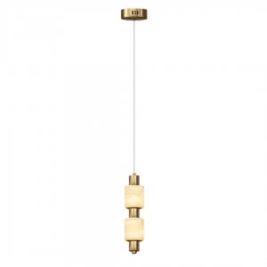 Подвесной светильник с плафоном из нефрита «Алос»