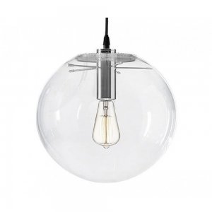Подвесной светильник шар Ø35см хром/прозрачный «Меркурий»