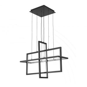 Светодиодная подвесная люстра из прямоугольников «Линд»