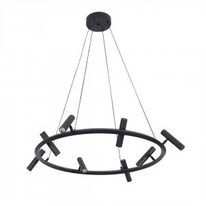 Подвесная люстра кольцо 60см со спотами 8*3Вт 4000К «Верония»