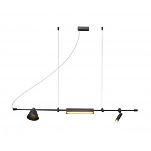Длинный подвесной светильник со спотами «Ристо»