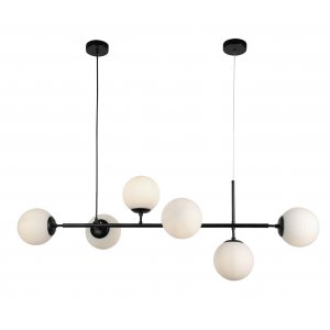 Длинный подвесной светильник с плафонами шар «Ирда»