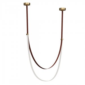 Подвес на коричневом кожаном ремне 3,6м 56Вт 4000К «Лирд»