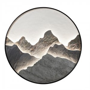 1м круглый настенный светильник подсветка горы, с пультом «Авентин»