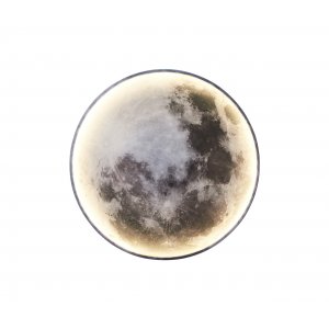 60см декоративный круглый настенный светильник подсветка луна «Спутник»