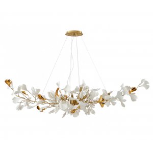 Длинная подвесная люстра ветви с лепестками «Сири»