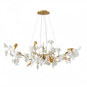 Длинная подвесная люстра ветви с лепестками «Сири»