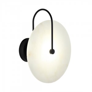 Круглый мраморный настенный светильник подсветка 25см 6Вт 3000К «Мелисса»