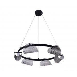 Подвесная люстра кольцо с плафонами 75см 36Вт 4000К «Каспи»