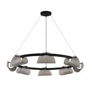 Подвесная люстра кольцо с плафонами 95см 48Вт 4000К «Каспи»