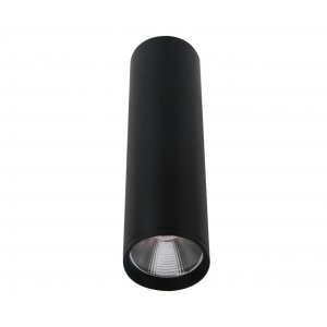7Вт чёрный цилиндрический накладной светильник «Фабио»