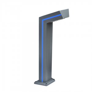 80см уличный светильник столбик на солнечной батарее 6Вт 4000К и синяя подсветка, пульт «Такоми»