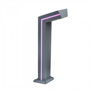 80см уличный светильник столбик на солнечной батарее 6Вт 4000К и розовая подсветка «Такоми»