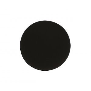 Чёрный плоский круглый настенный светильник подсветка 20см 7Вт 4000К «Затмение»