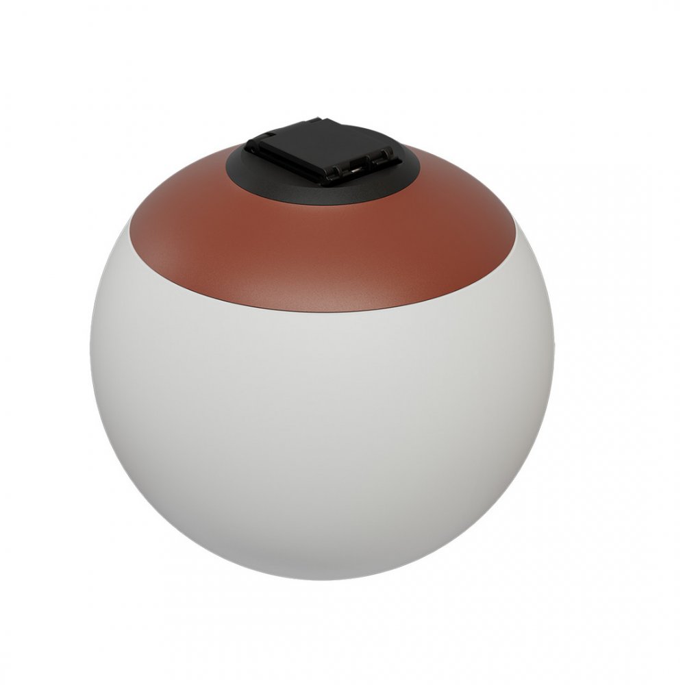 Светильник шар для ременной трек системы 9,5см 6Вт 4000К, терракотовый «Сатори» 6424-1,06