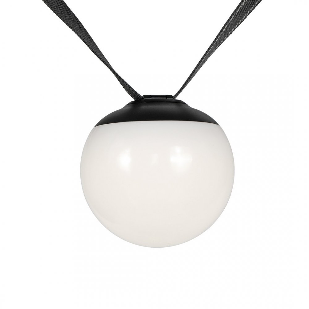 Светильник шар для ременной трек системы 15см 12Вт 4000К, чёрный «Сатори» 6424-2,19