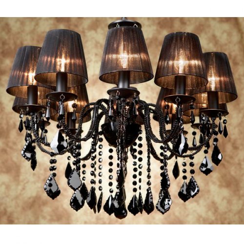 Подвесная люстра чёрного цвета PALERMO L19910.09