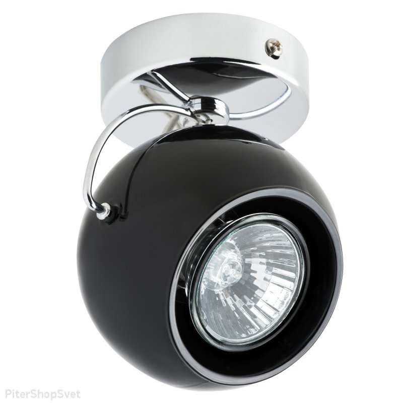 Чёрный накладной поворотный светильник 110574 FABI Lightstar