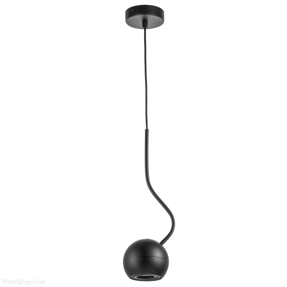 Чёрный подвесной светильник «Occhio Fabi» 110717