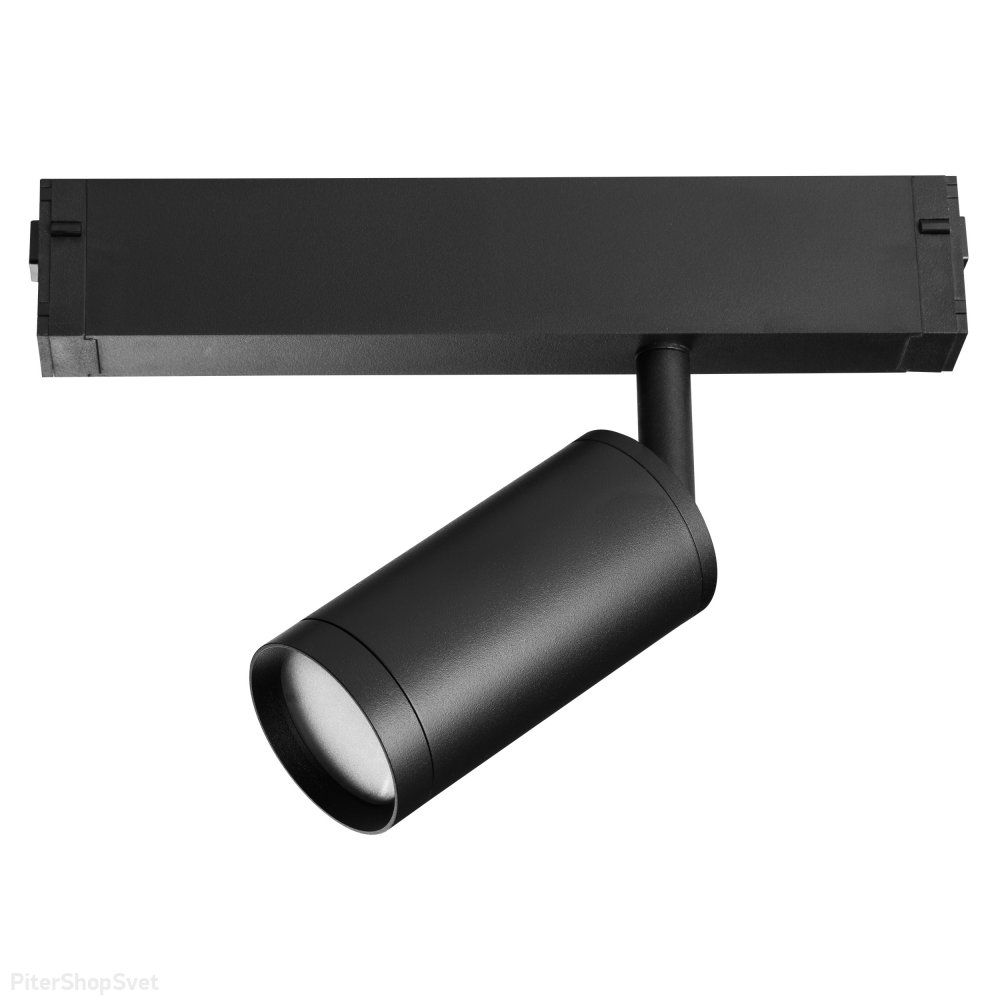 Чёрный однофазный диммируемый трековый светильник 15Вт 3000-6000К «Teta» 205027
