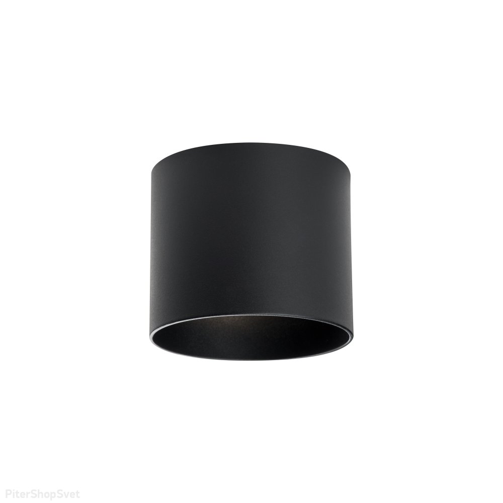 Чёрный накладной потолочный светильник цилиндр «Rullo» 213487