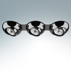 Чёрный поворотный встраиваемый светильник «Ocula»