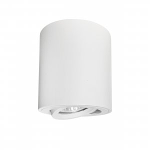Белый накладной потолочный светильник цилиндр «Binoco»