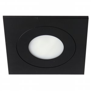 Чёрный встраиваемый светильник 3Вт 3000К с влагозащитой «Leddy»