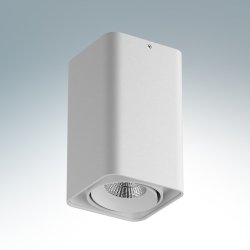 Белый металлический накладной светильник 212536 Monocco