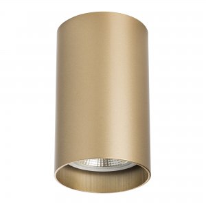 Накладной потолочный светильник цилиндр золотого цвета «Rullo»