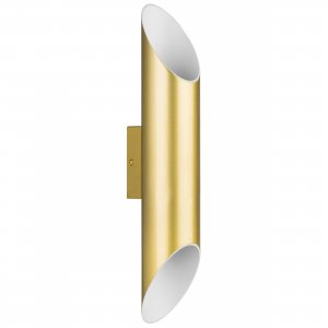 Настенный светильник труба золотого цвета «Siena»