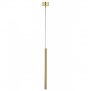 Золотой подвесной светильник стержень 41см 5Вт 3000К «Tubo Led»