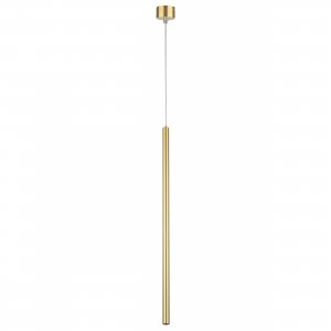 Золотой подвесной светильник стержень 60см 5Вт 4000К «Tubo Led»