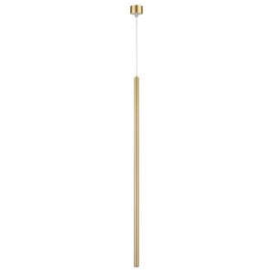 Золотой подвесной светильник стержень 80см 5Вт 3000К «Tubo Led»