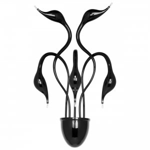 Бра в виде черных лебедей «Cigno Collo»