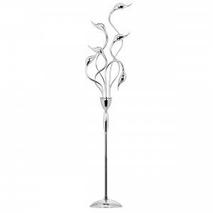 Хромированный торшер лебеди «CIGNO COLLO»