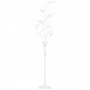 Торшер белые лебеди «Cigno Collo»