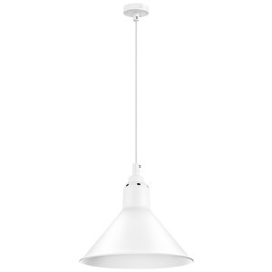 Белый купольный подвесной светильник «Loft»