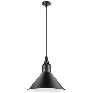 Чёрный подвесной купольный светильник «Loft»
