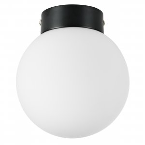 Накладной светильник шар Ø15см, чёрное основание «Globo»