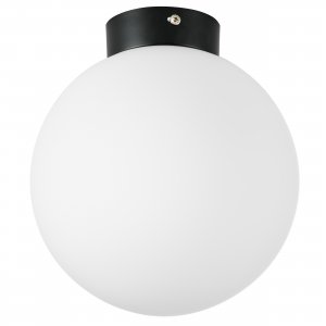 Накладной светильник шар Ø20см, чёрное основание «Globo»